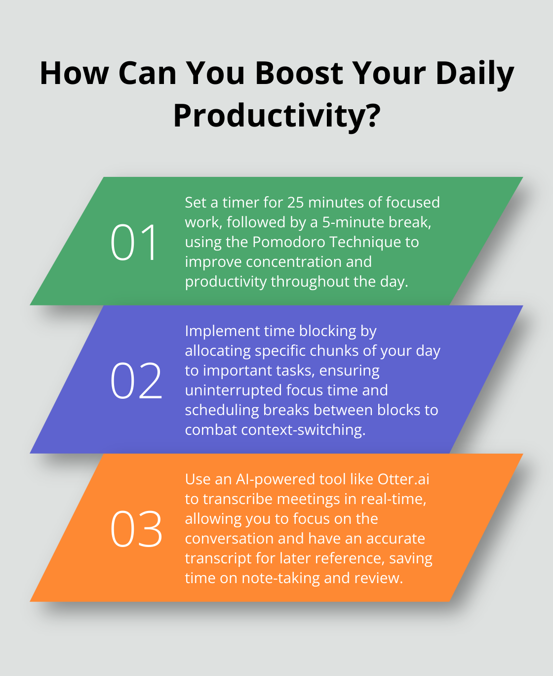 Infographic: How Can You Boost Your Productivity? - 50 productivity tips to boost your brainpower