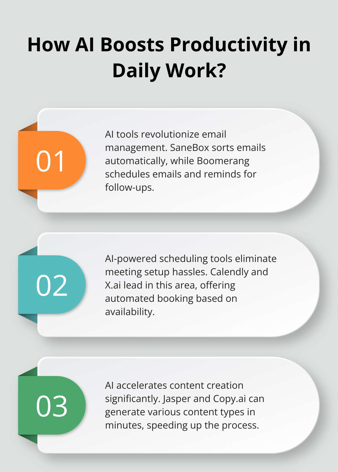 Infographic: How AI Boosts Productivity in Daily Work? - boost your productivity with ai