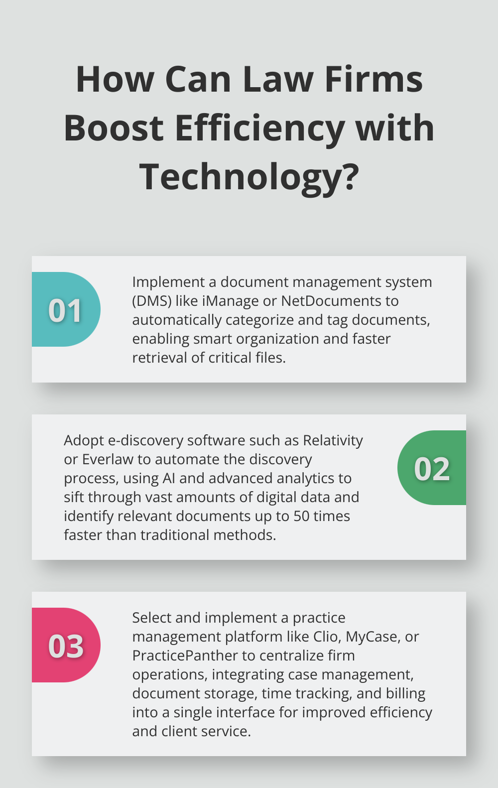 Infographic: How Can Law Firms Boost Efficiency with Technology?